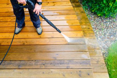 Suttons bay pressure washing restoring historic wood and composite decks safely